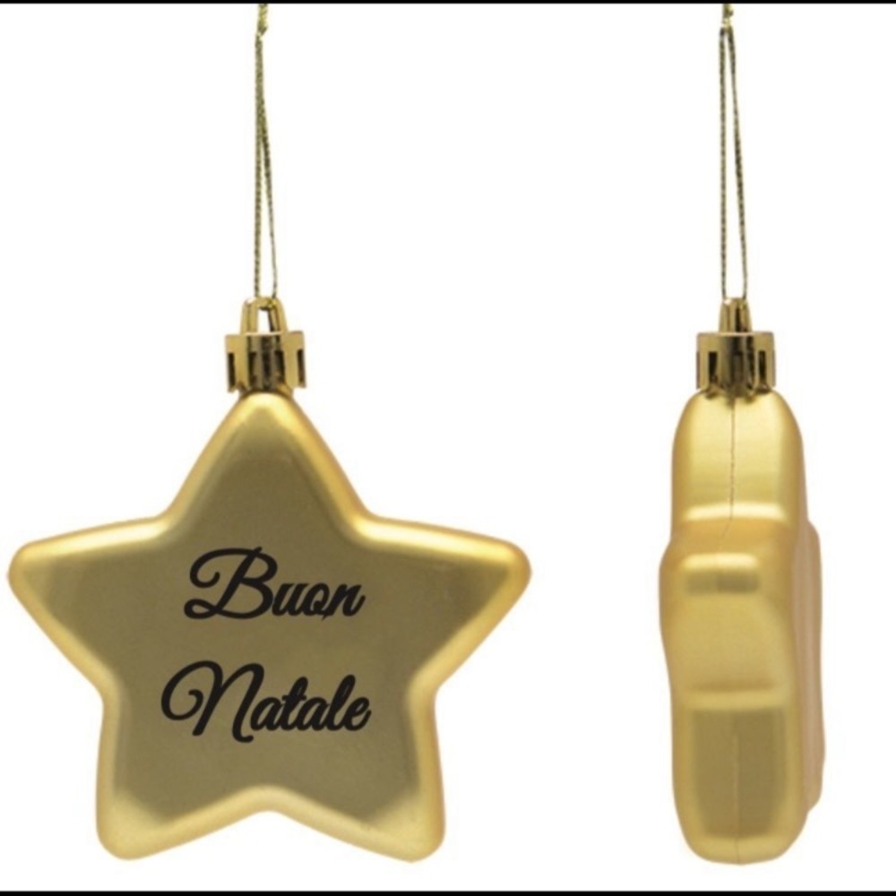 Buon Natale Ornament Set of 3 Christmas - NWT